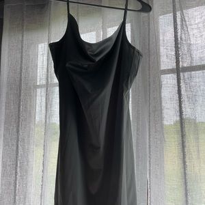 Satin Greyish slip dress. Size large. Never worn
